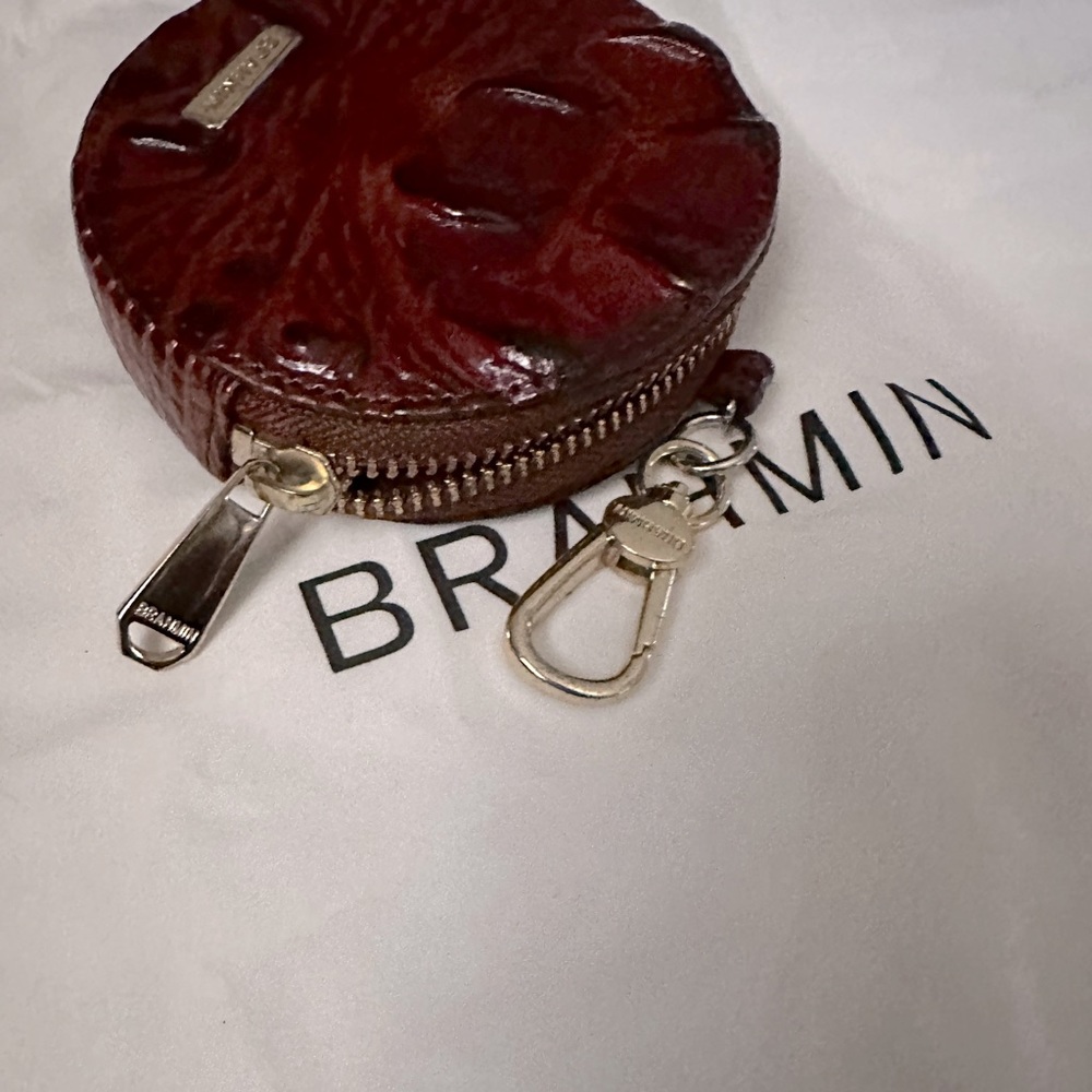 Brahmin Pecan coin purse